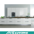 Muebles europeos del gabinete de cocina del PVC del estilo blanco (AIS-K051)